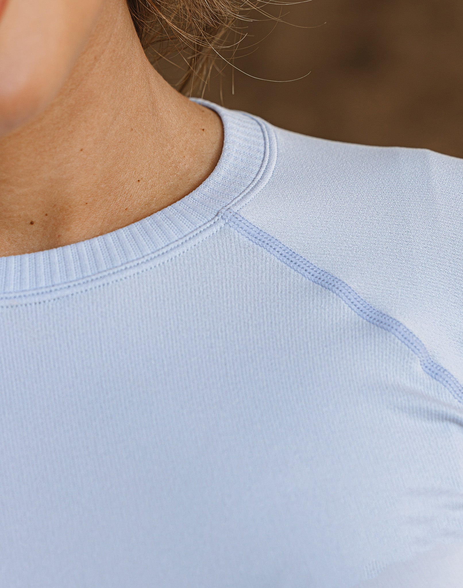 Ela Seamless Long Sleeve - Baby Blue