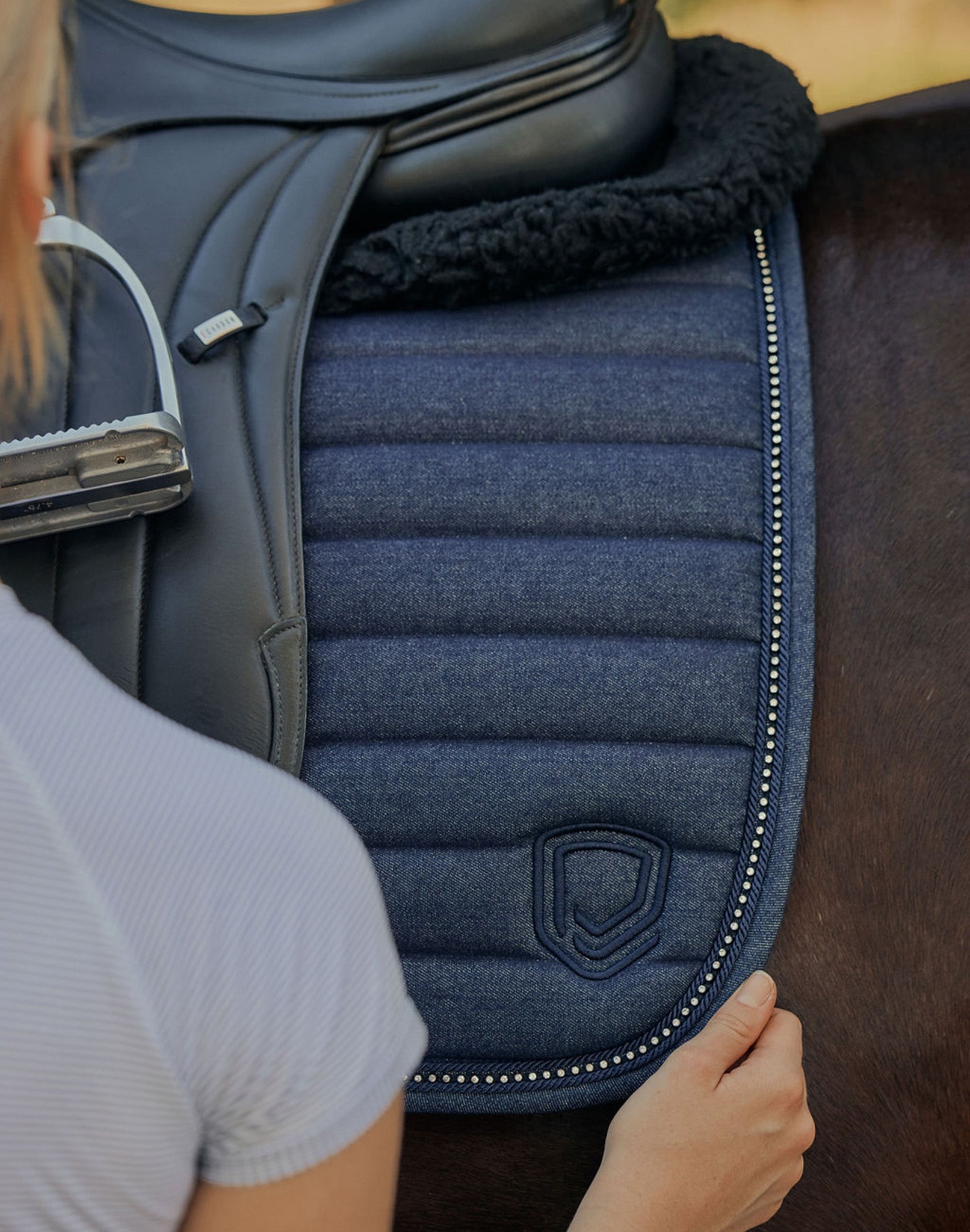 Dark Denim Saddle Pad - Show Jumping / AP