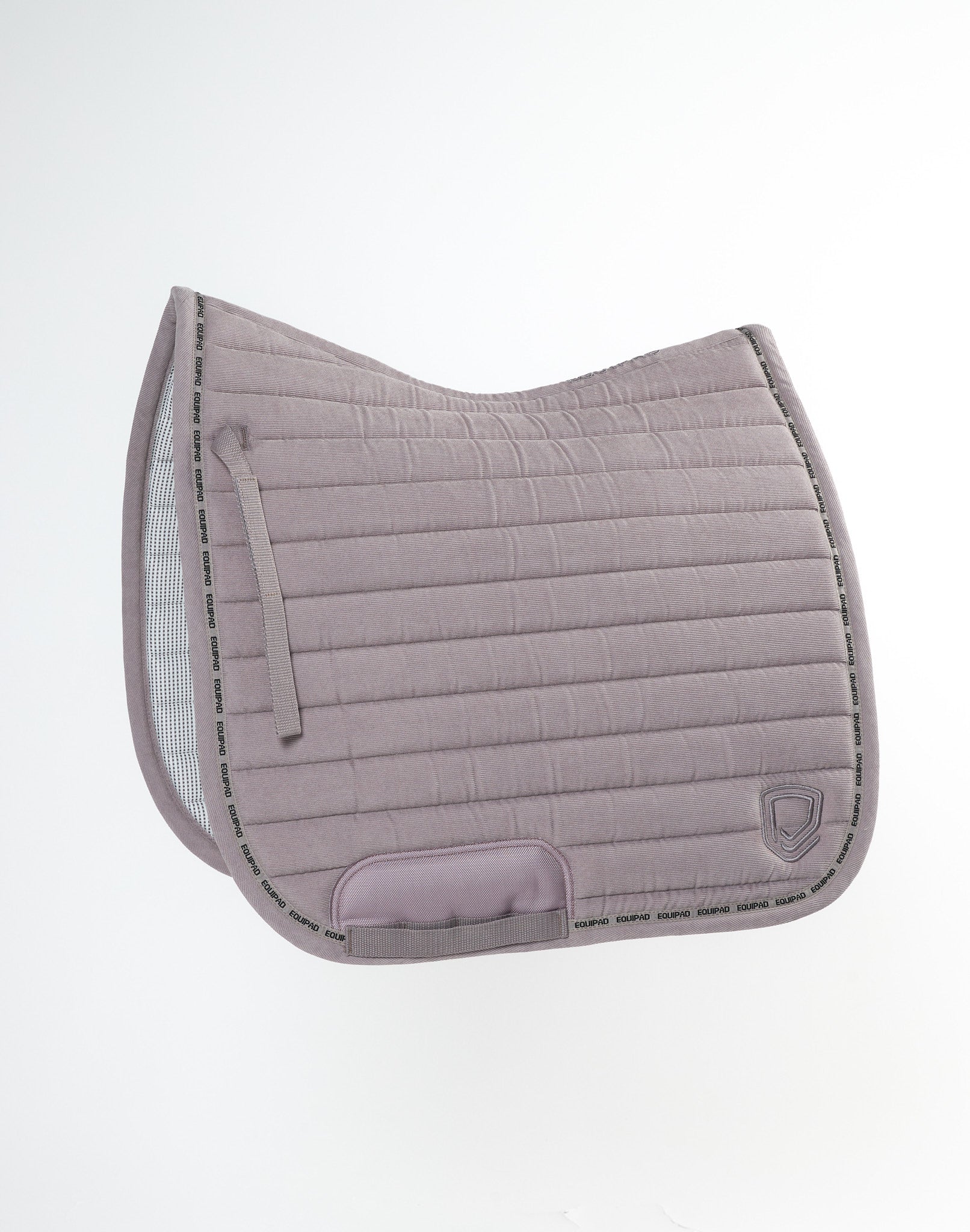 Corduroy Dressage Saddle Pad - Taupe Light Grey