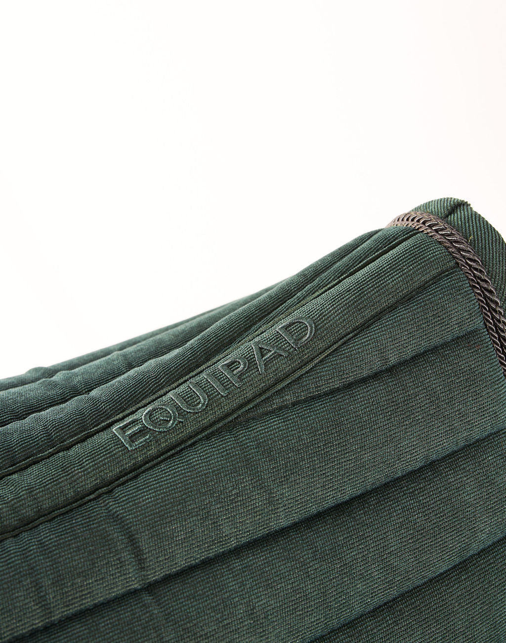 Night Green Corduroy Saddle Pad - Dressage