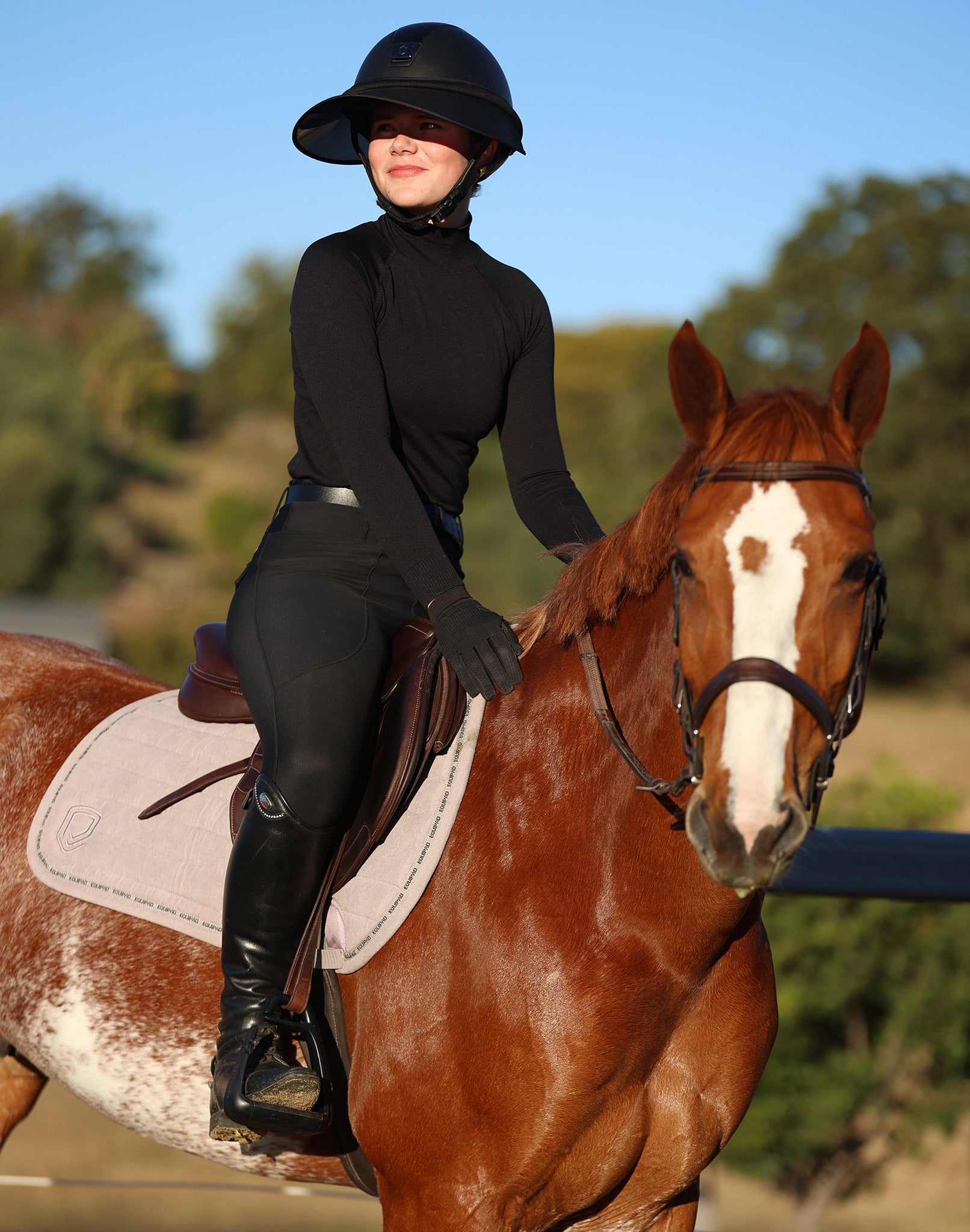 Taupe Light Grey Bundle (Top & Saddle Pad)