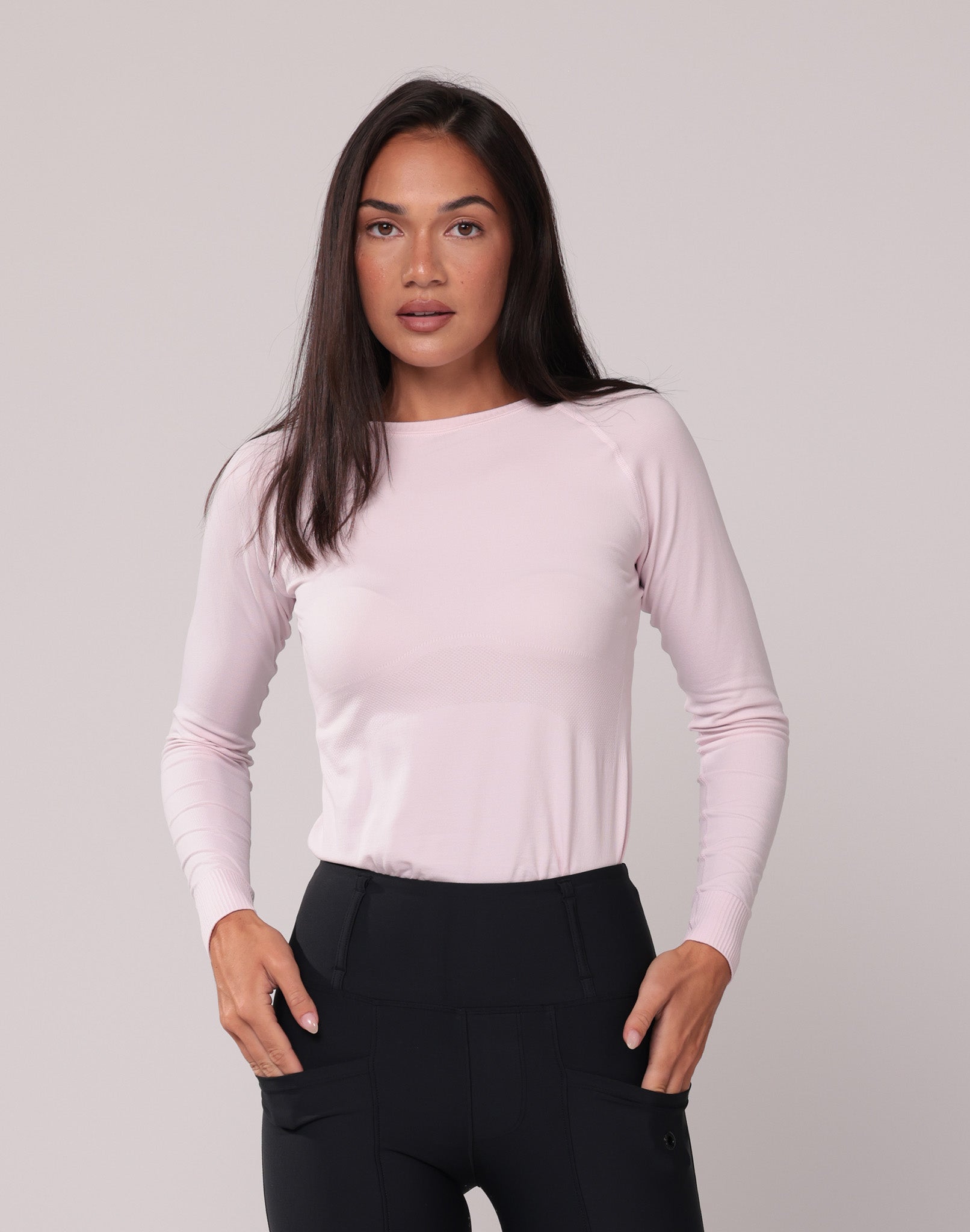 Ela Seamless Long Sleeve - Light Pink