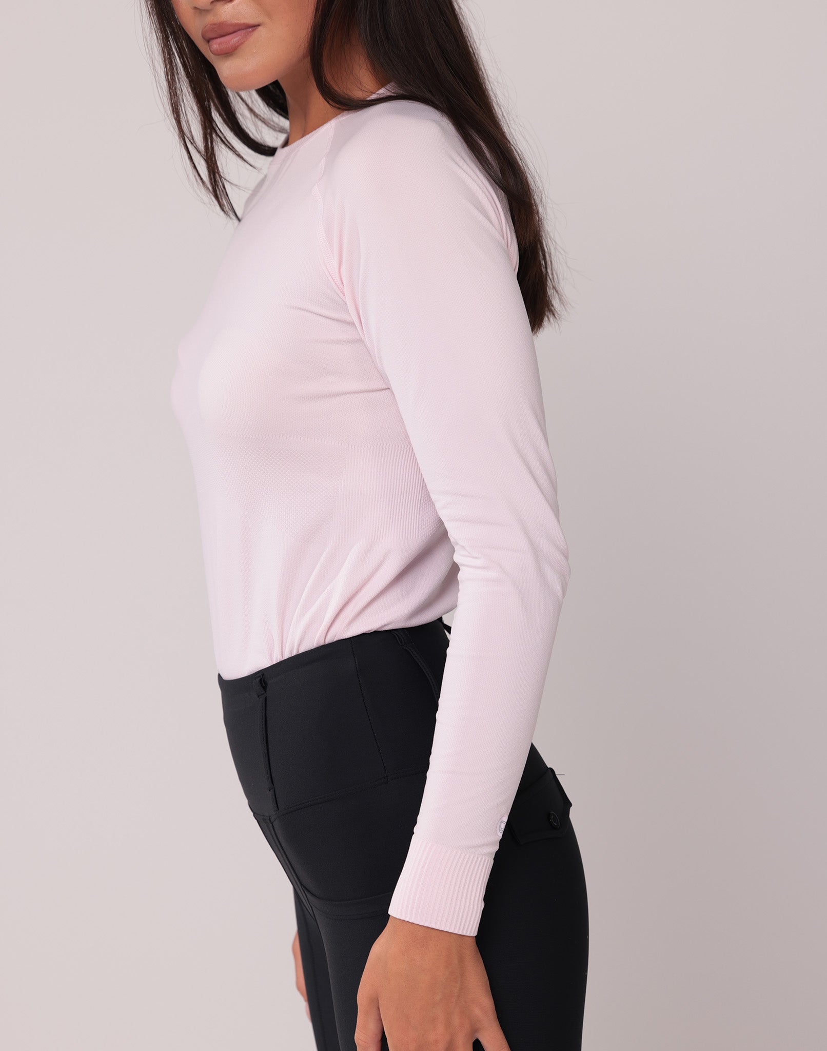 Ela Seamless Long Sleeve - Light Pink